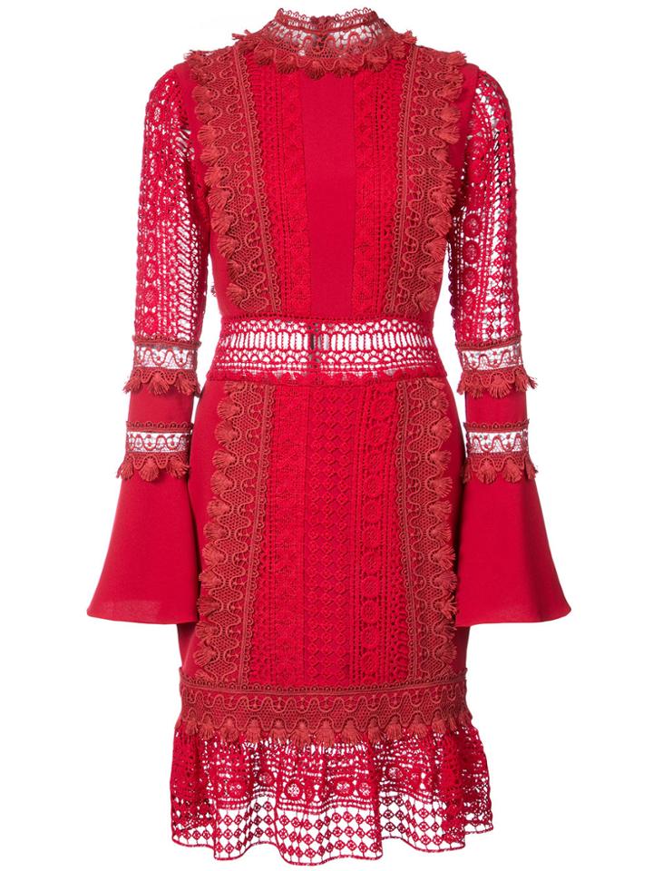 Patbo Perforated Flared Dress