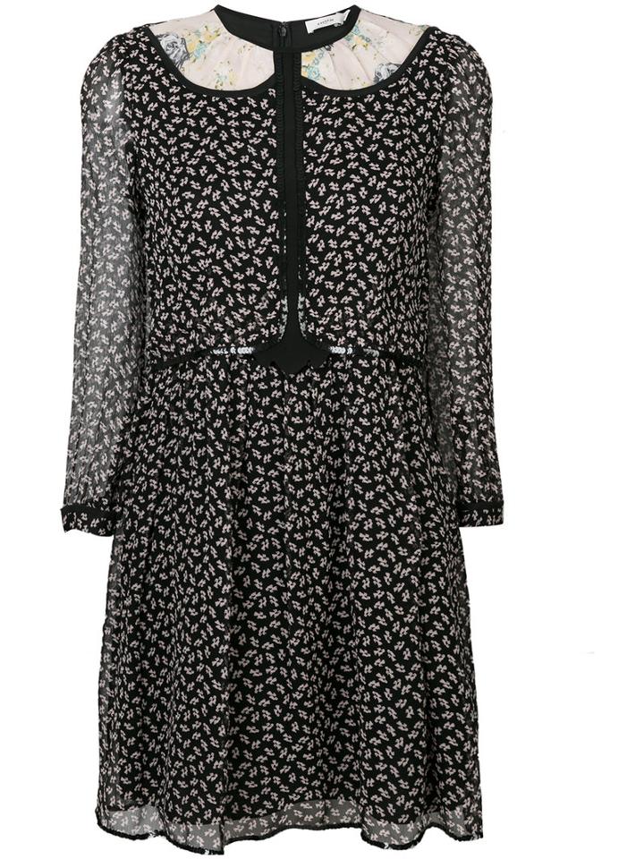 Coach - Duck Print Semi-sheer Dress - Women - Silk/cupro - 4, Black, Silk/cupro