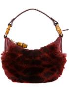 Gucci Vintage Small Curved Handbag - Pink & Purple