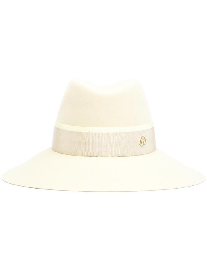 Maison Michel 'kate' Fedora Hat, Women's, Size: Medium, Yellow/orange, Wool Felt