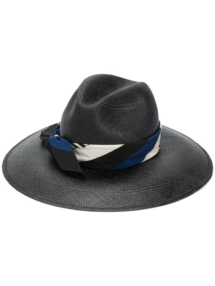 Borsalino Sophie Panama Hat - Black