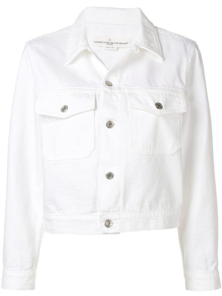 Golden Goose Short Denim Jacket - White