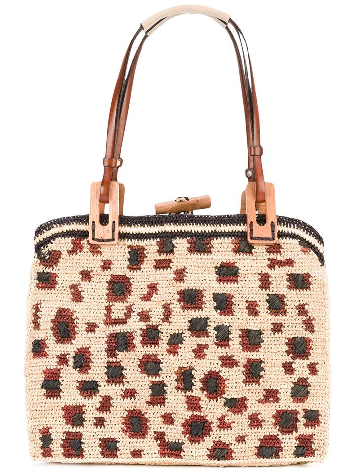 Jamin Puech - Straw Bag - Women - Raffia/leather - One Size, Nude/neutrals, Raffia/leather