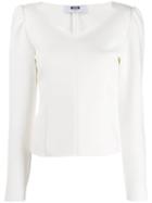 Msgm Structured Shoulders Blouse - White