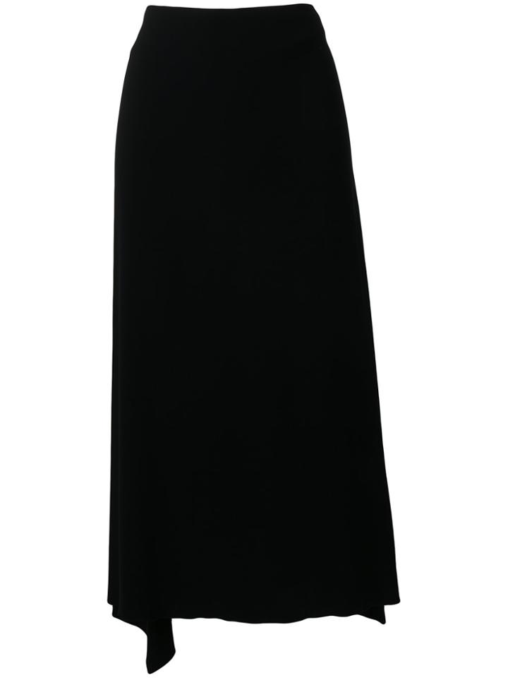 Jil Sander Contrast Length Skirt - Black