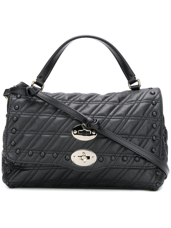 Zanellato Small Embossed Tote Bag - Black