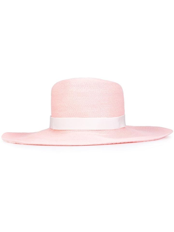 Gigi Burris Millinery The Webster X The Ritz Woven Hat, Women's, Pink/purple, Straw