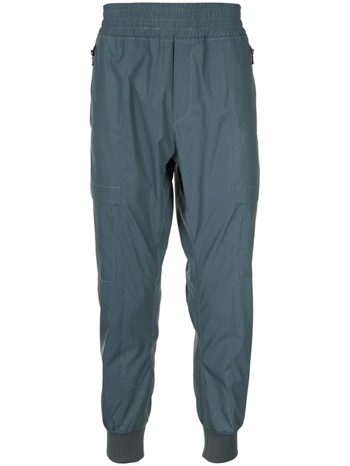 Wooyoungmi Cargo Pocket Track Pants - Blue