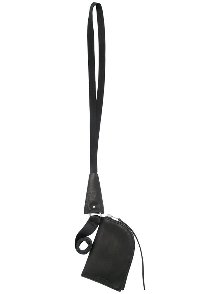 Rick Owens Neck Wallet - Black