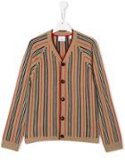 Burberry Kids Terry Icon Cardigan - Brown
