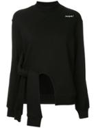 Msgm Deconstructed Sweatshirt - Black
