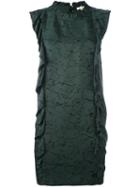 Bellerose Ruffled Round Neck Dress, Women's, Size: 1, Green, Viscose