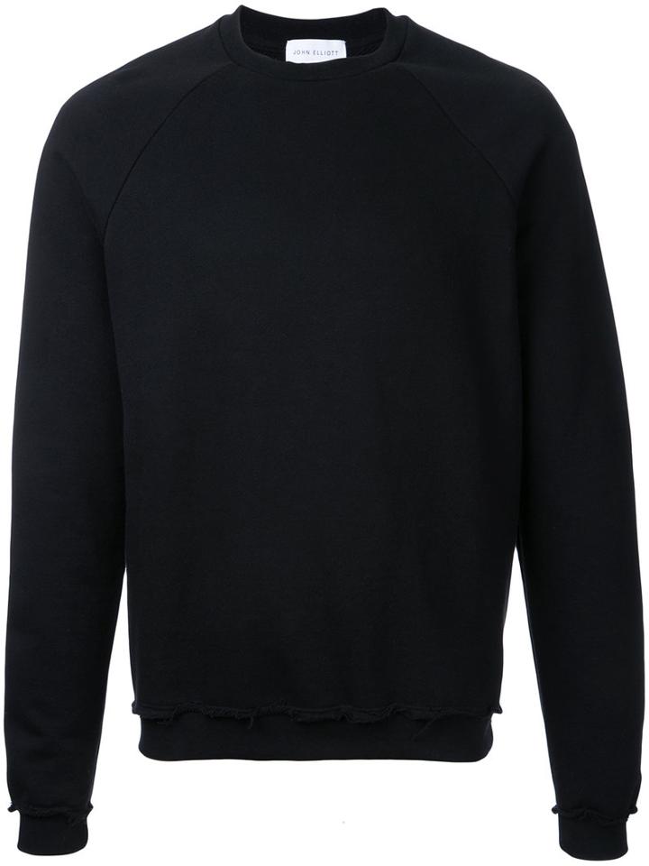 John Elliott - Knitted Sweater - Men - Cotton - Xl, Black, Cotton