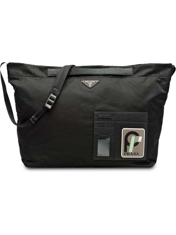 Prada Technical Shoulder Bag - Black