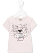 Kenzo Kids - Logo Print T-shirt - Kids - Cotton/spandex/elastane - 12 Mth, Toddler Girl's, Pink/purple