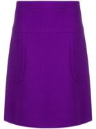 Marni Panelled High Waist A-line Skirt - Purple