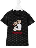 Dolce & Gabbana Kids Dg Family Patch T-shirt, Girl's, Size: 6 Yrs, Black
