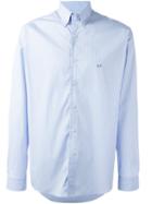 Etro Striped Button-down Shirt, Men's, Size: 41, Blue, Cotton/polyamide/spandex/elastane