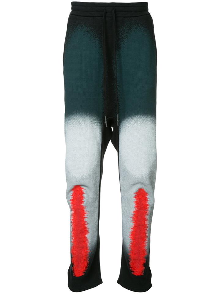 11 By Boris Bidjan Saberi Patterned Track Pants - Black