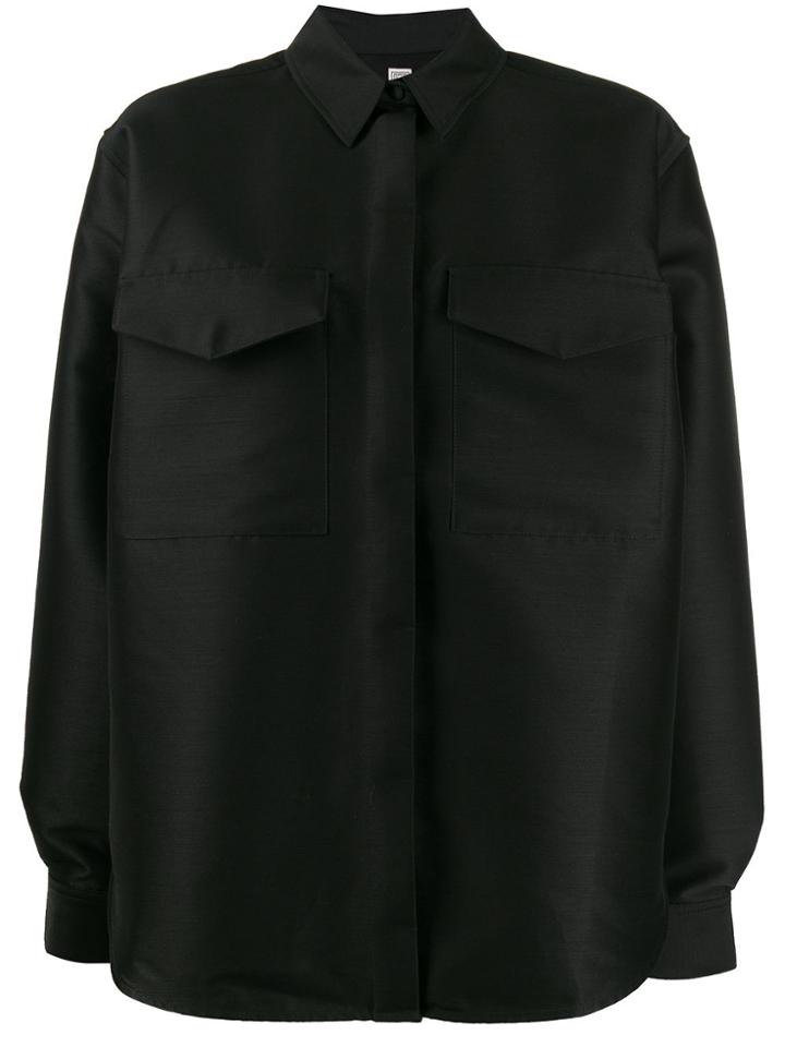 Toteme Button Collar Shirt - Black