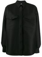 Toteme Button Collar Shirt - Black