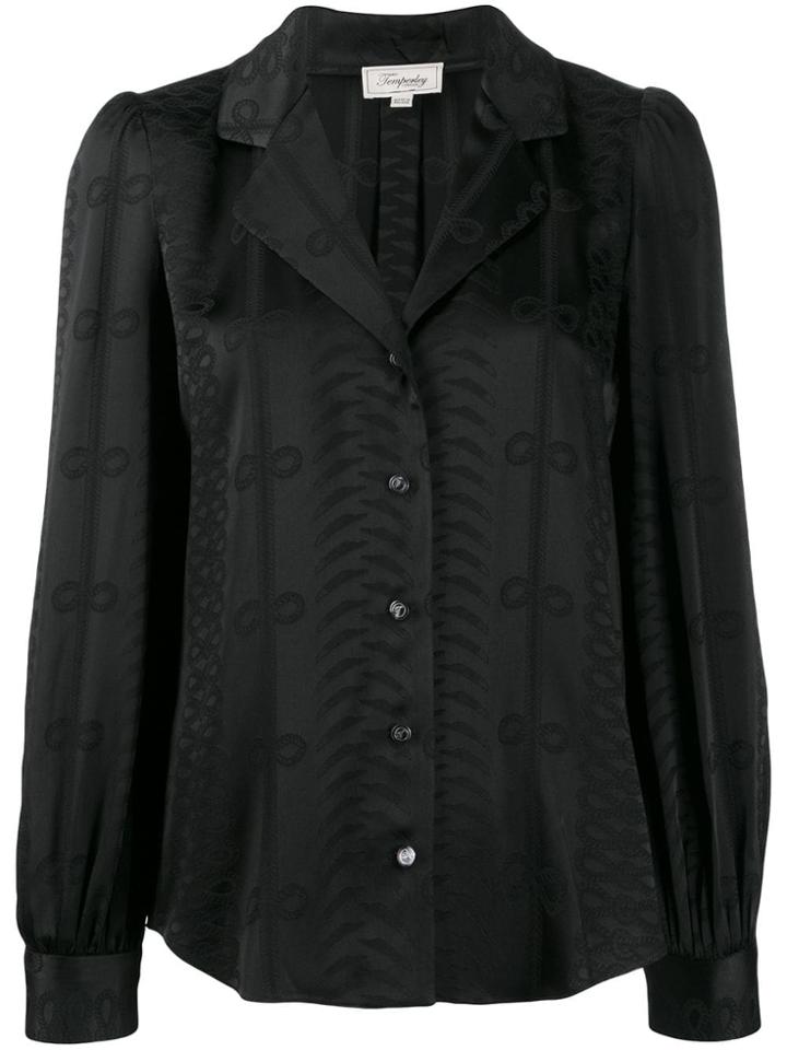 Temperley London Long Sleeve Blouse - Black