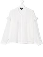 Little Remix Front Button Blouse - White