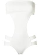 Adriana Degreas Strapless Swimsuit, Women's, Size: Medium, White, Polyamide/spandex/elastane