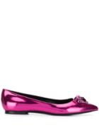 Versace Palazzo Ballerina Shoes - Pink