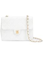 Chanel Vintage Mini Square Flap Bag, Women's, White