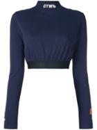 Heron Preston Turtleneck Cropped T-shirt - Blue