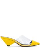 Neous Clear Panel Pumps - Yellow