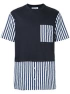 Sunnei Striped Details T-shirt - Blue