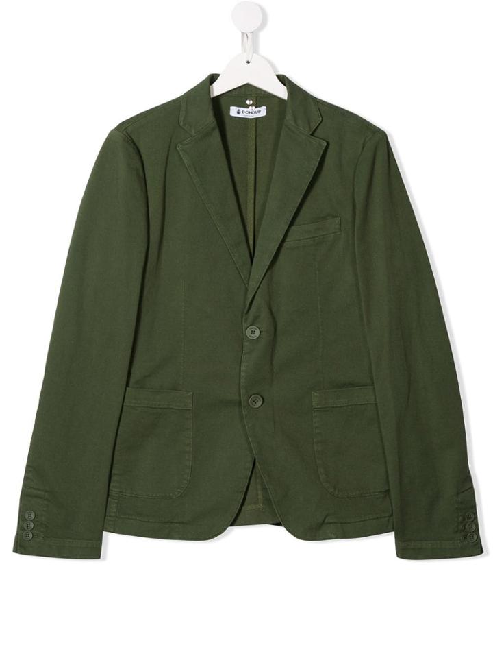 Dondup Kids Classic Fitted Blazer - Green