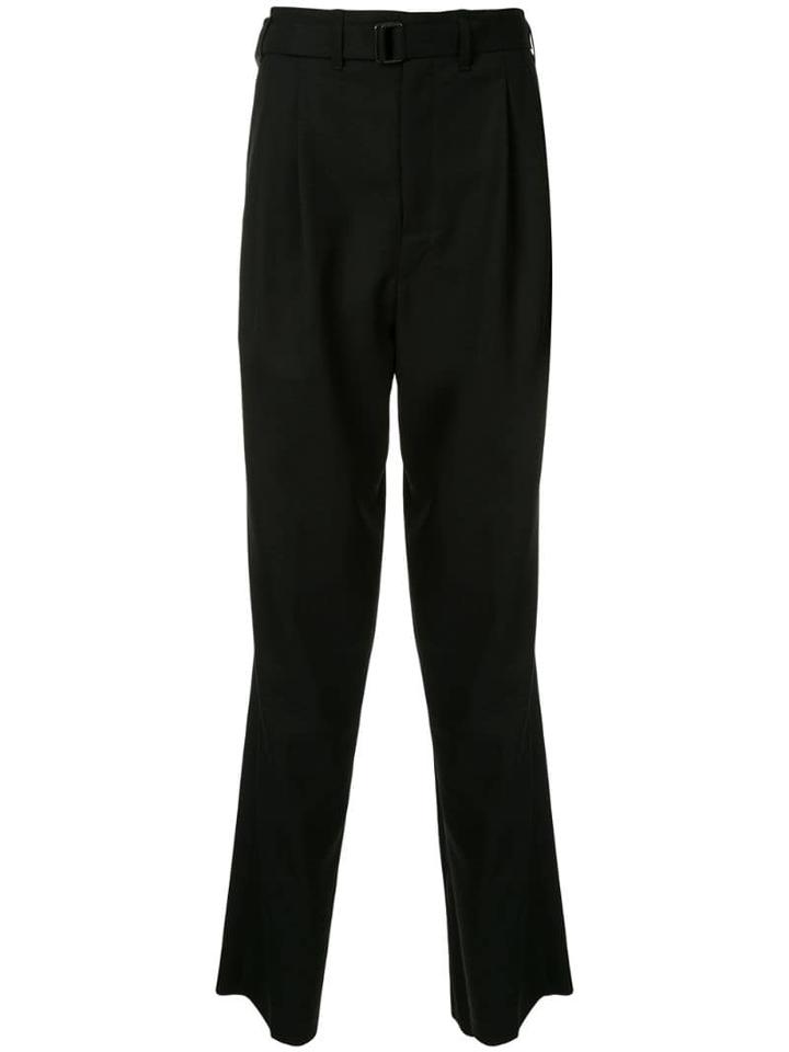Lemaire Pleated High-waisted Trousers - Black