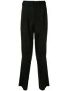 Lemaire Pleated High-waisted Trousers - Black