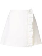 Miu Miu A-line Mini Skirt - White