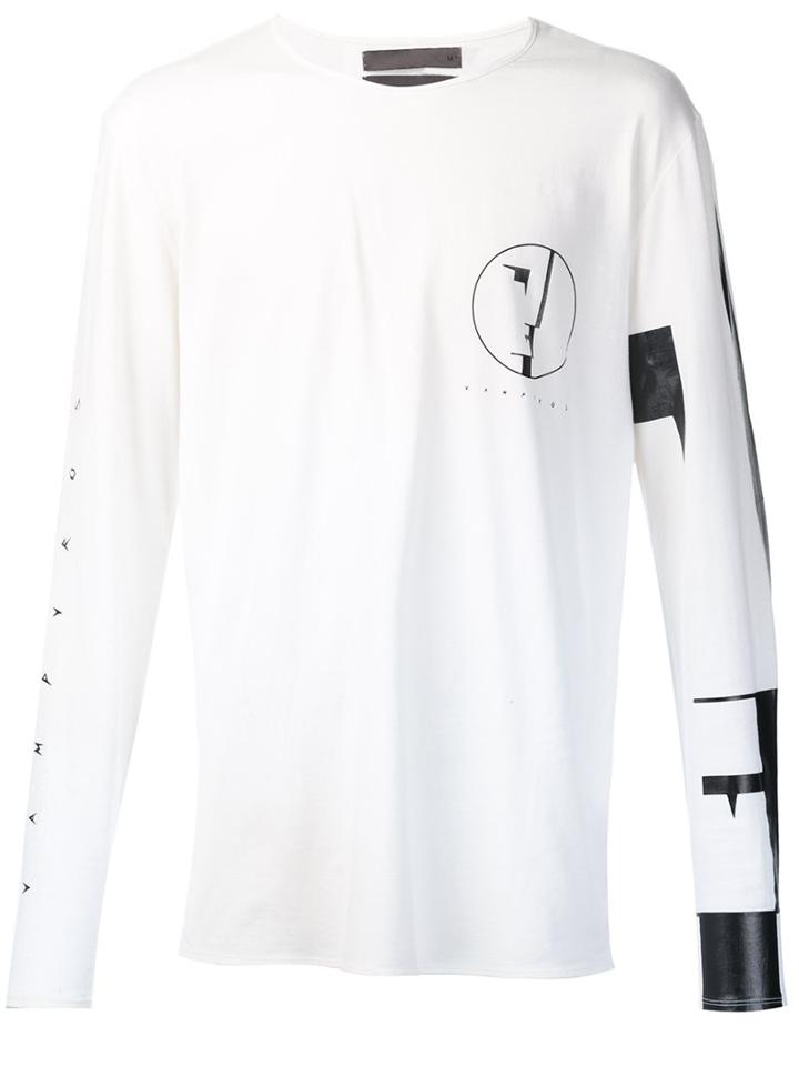 Siki Im Longsleeved T-shirt, Men's, Size: Medium, White, Cotton