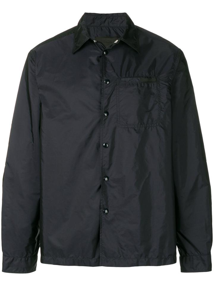 Prada Lightweight Collared Jacket - Blue