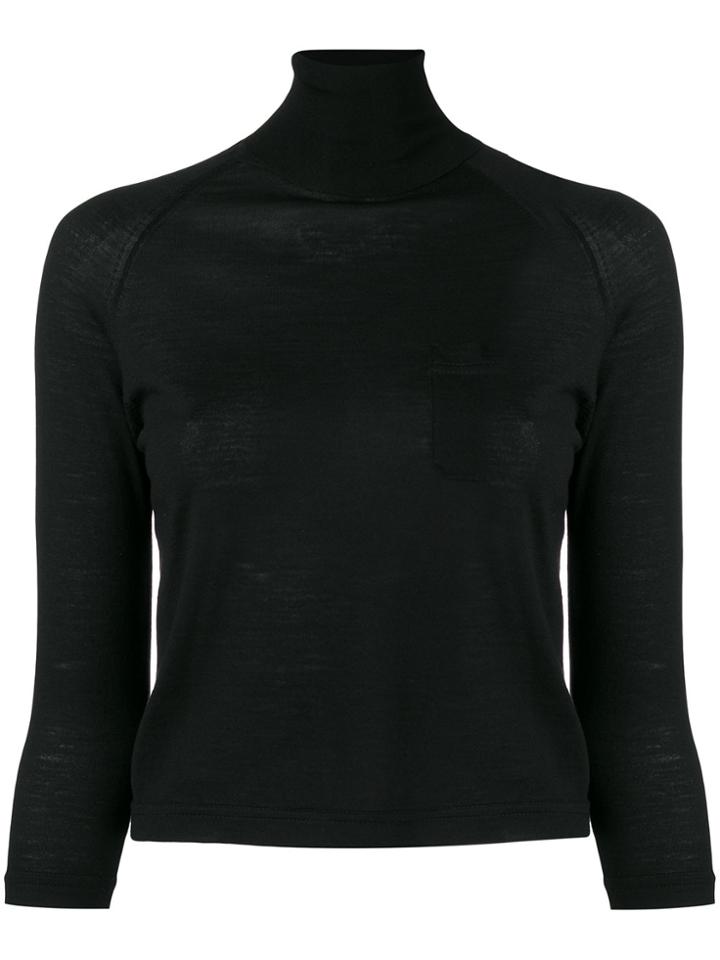 Prada Turtleneck Jumper - Black