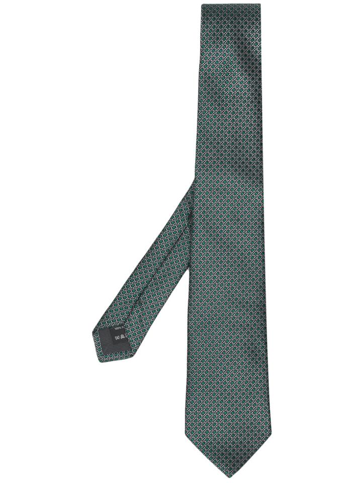 Z Zegna Jacquard Tie - Green