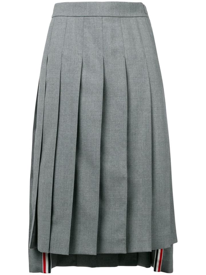 Thom Browne School Uniform Pleated Skirt - Grey