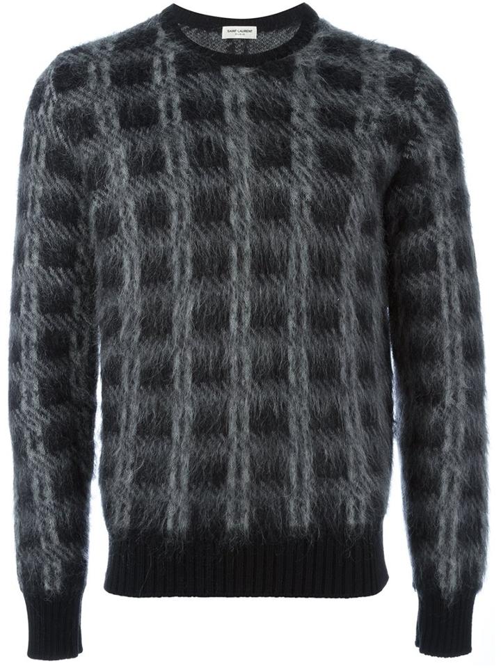 Saint Laurent Checked Jumper