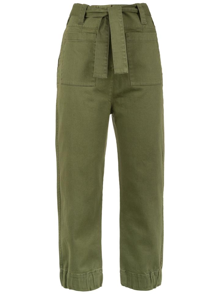 Sissa Lace Up Detail Cropped Trousers - Unavailable