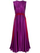 Roksanda Flared Dress - Pink & Purple
