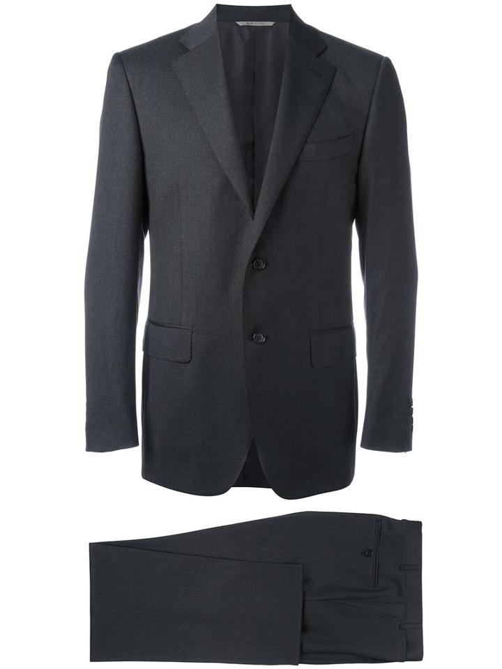 Canali Two Piece Suit, Men's, Size: 54, Grey, Cupro/wool