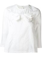 Comme Des Garçons Comme Des Garçons Ribbon Centre Blouse, Women's, Size: Xs, White, Cotton