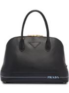 Prada Logo Stamped Tote - F0002 Black