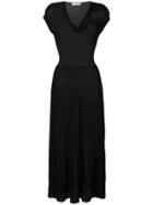 Sonia Rykiel Pleated Midi Dress - Black