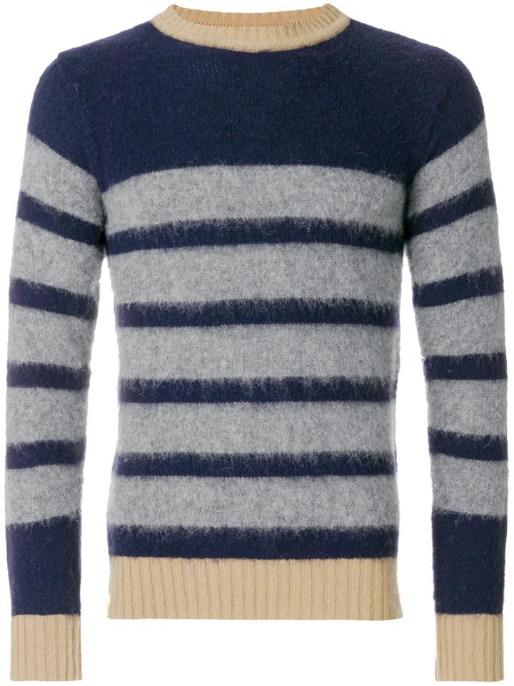 Howlin' Striped Knit Jumper - Blue
